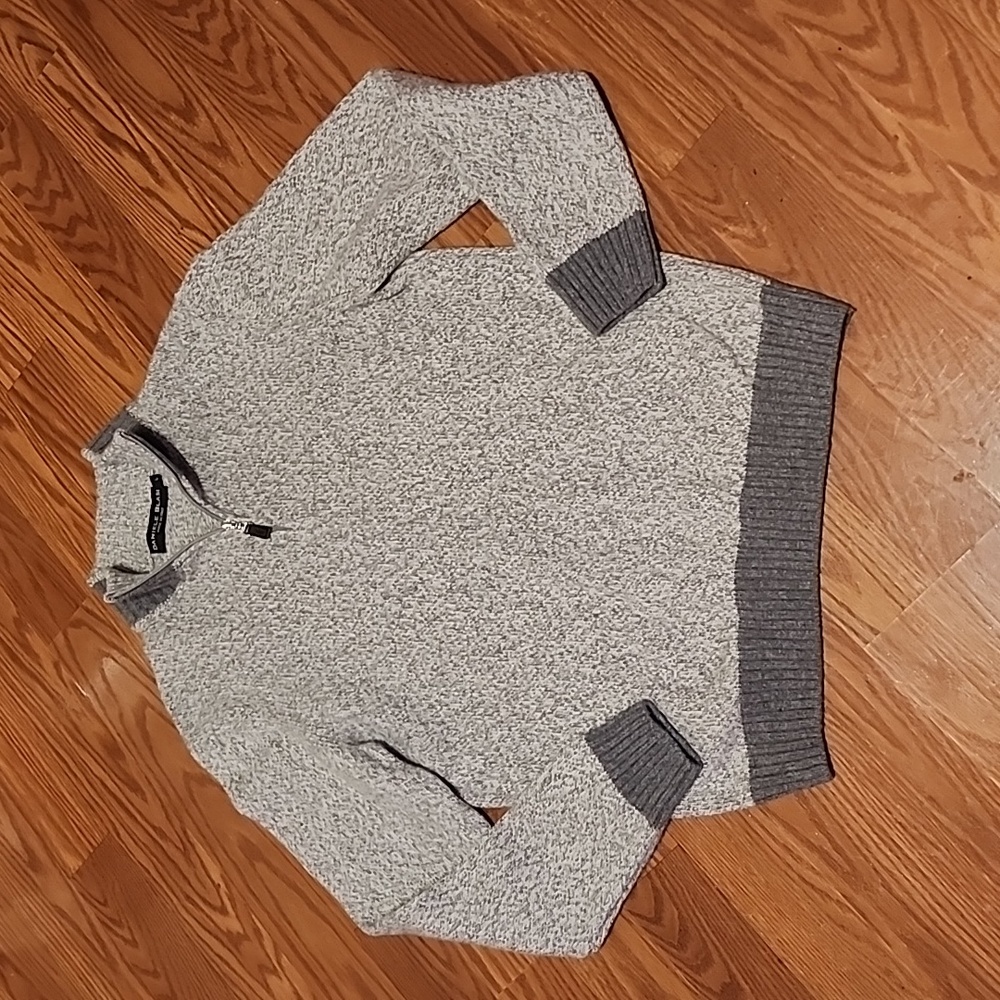 Daniele Blasi wool blend sweater lg 1/4‎ zip made in Italy